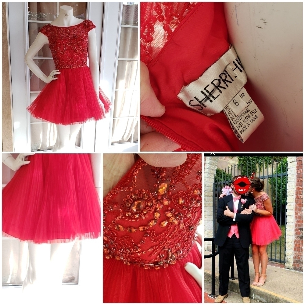 Sherri Hill Red Christmas‎ Cocktail Party Dance Dre